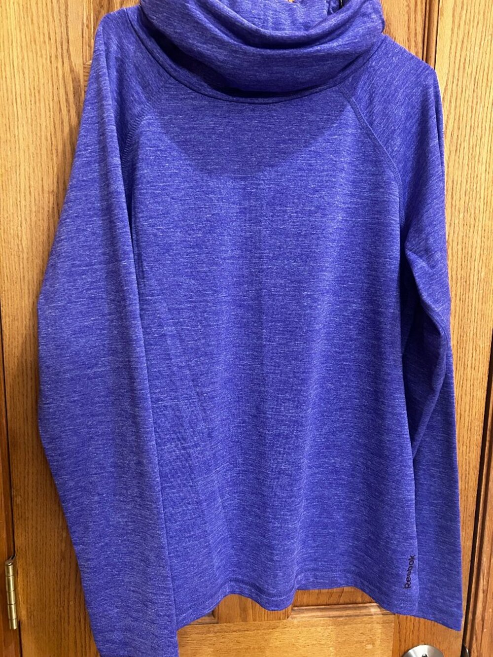 Reebok Purple large mock neck hoodie.